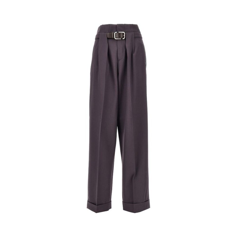The Attico Women Gabardine Pants With Belt